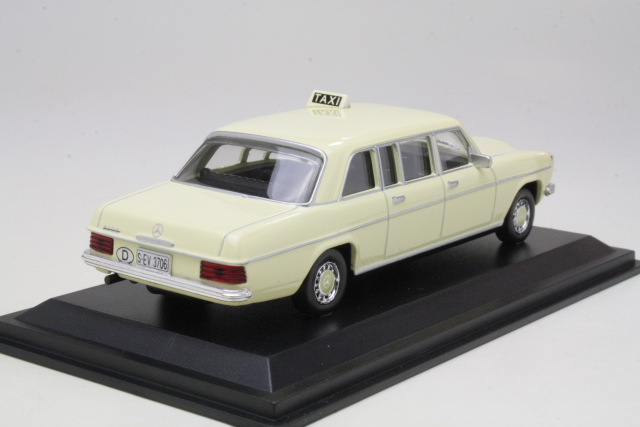 Mercedes 240D (w115) 1972, white "Taxi Frankfurt"