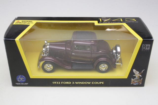 Ford 3-Window Coupe 1932, tummanpunainen