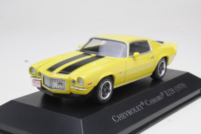 Chevrolet Camaro Z28 1970, keltainen - Sulje napsauttamalla kuva