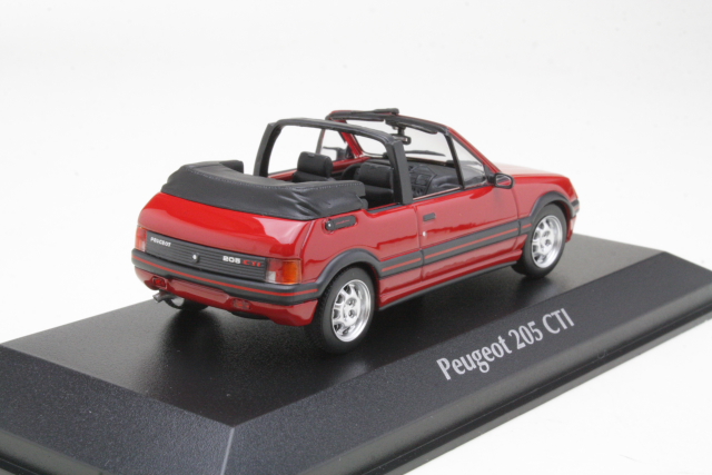 Peugeot 205 CTi Cabriolet 1990, punainen
