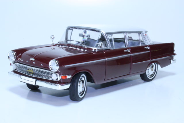 Opel Kapitän P2 1961, tummanpunainen - Sulje napsauttamalla kuva