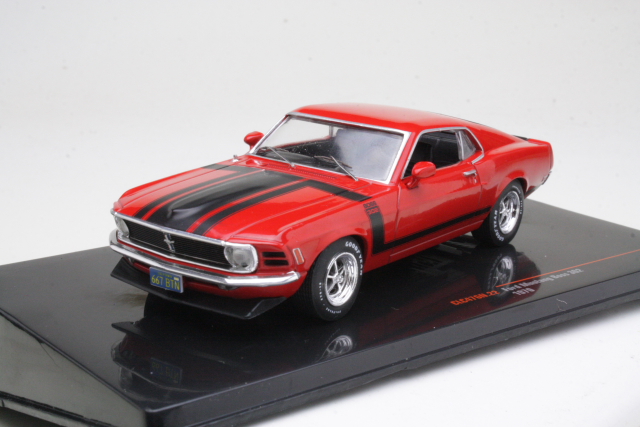 Ford Mustang Boss 302 1970, punainen - Sulje napsauttamalla kuva