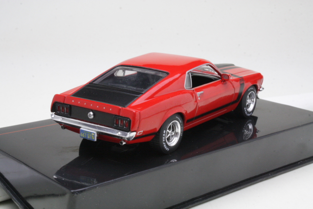 Ford Mustang Boss 302 1970, punainen - Sulje napsauttamalla kuva