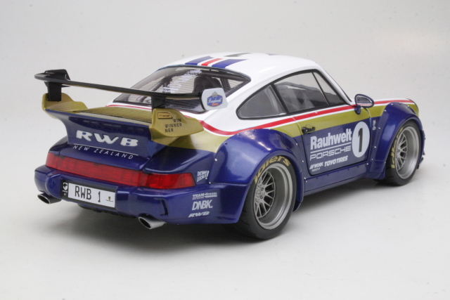Porsche 964 RWB "Rauhwelt" 2022 #1, valkoinen/sininen