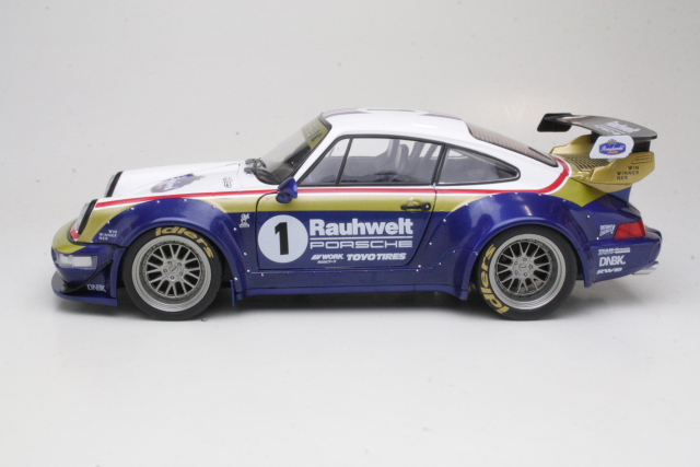 Porsche 964 RWB "Rauhwelt" 2022 #1, valkoinen/sininen