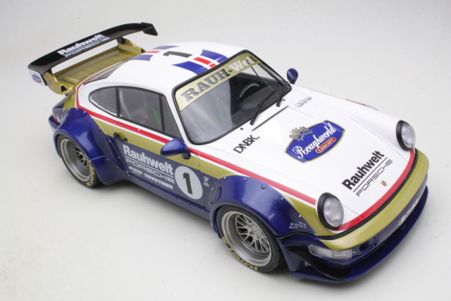 Porsche 964 RWB "Rauhwelt" 2022 #1, valkoinen/sininen