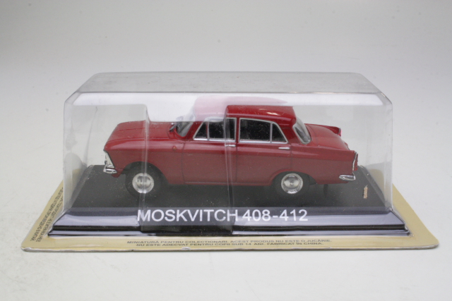 Moskvitch 408 1964, punainen - Sulje napsauttamalla kuva