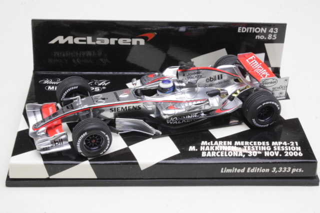 McLaren Mercedes MP4/21, Test Barcelona 2006, M.Häkkinen