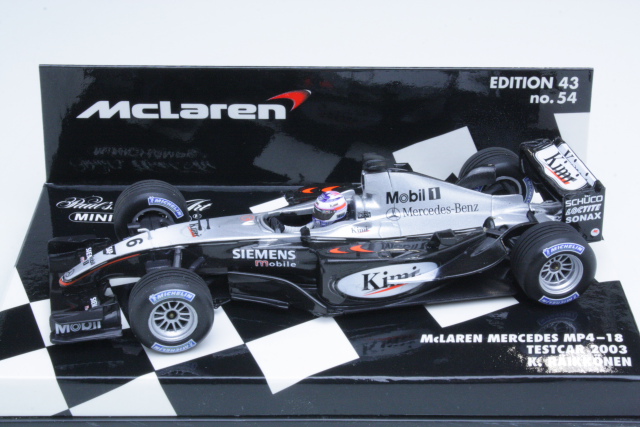 McLaren Mercedes MP4-18, Testcar 2003, K.Räikkönen, no.6