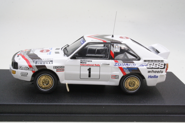 Audi Sport Quattro, Rallye Manx 1984, H.Mikkola, no.1