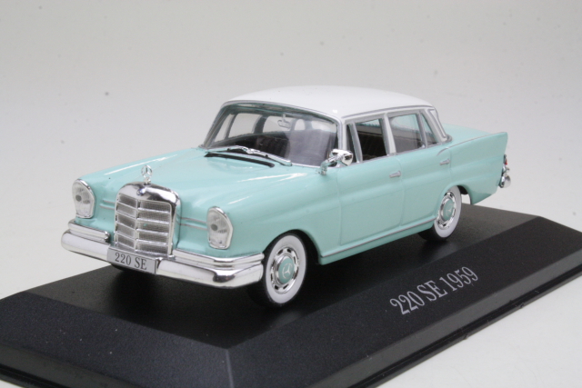 Mercedes 220 SE 1959, vaalea turkoosi