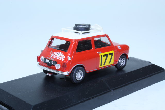 Mini Cooper S1275, 1st. Monte Carlo 1967, R.Aaltonen, no.177