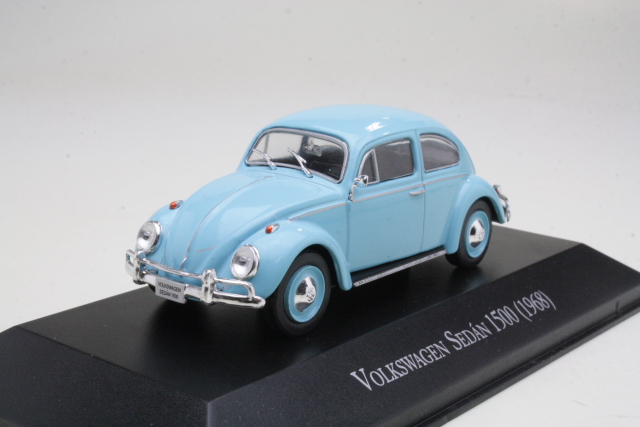 VW Beetle 1500 Sedan 1968, vaaleansininen