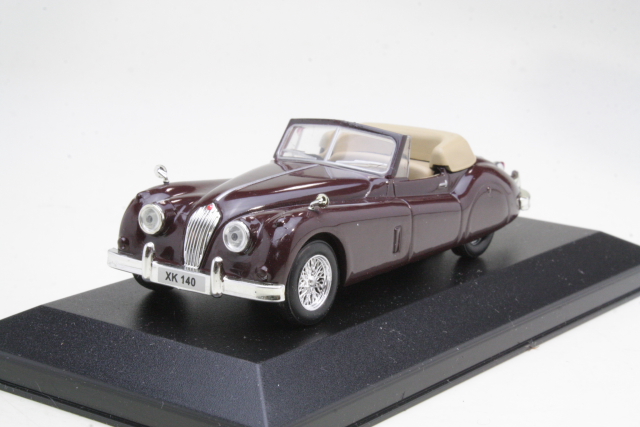 Jaguar XK140 Convertible 1956, tummanpunainen