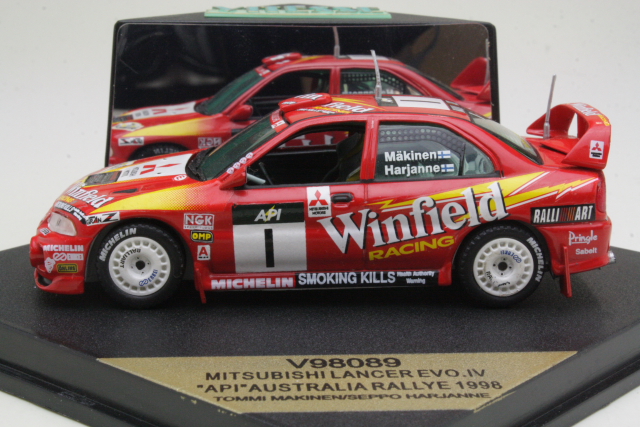 Mitsubishi Lancer Evo IV, Australia 1998, T. Mäkinen, no.1
