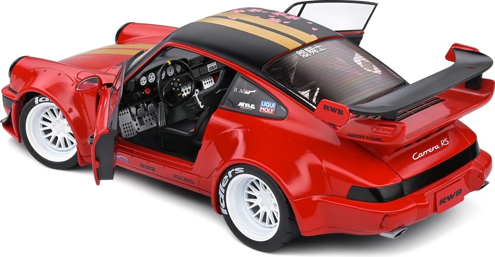 Porsche 911 964 RWB Rauh Welt 2021, punainen