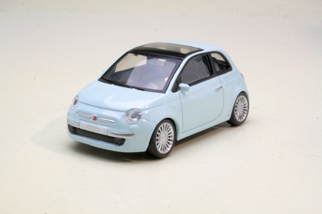 Fiat 500 2007, vaaleansininen