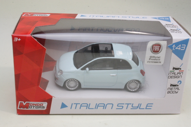 Fiat 500 2007, vaaleansininen