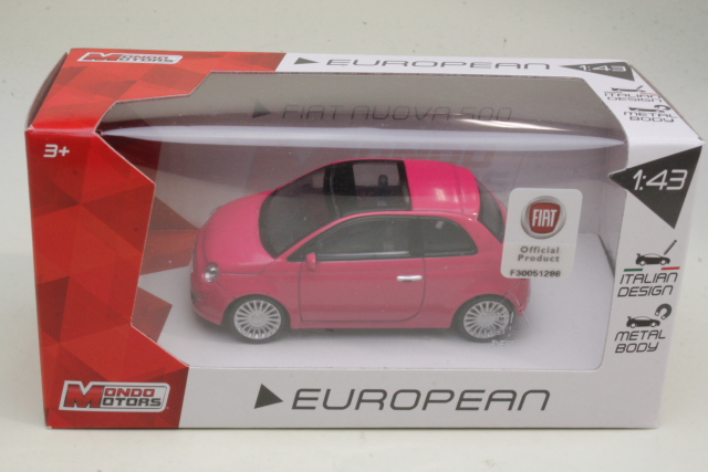 Fiat 500 2007, pink