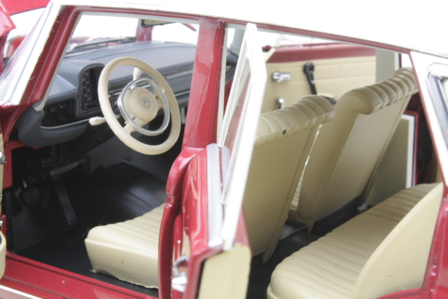 Mercedes 200 (w110) 1966, punainen/valkoinen