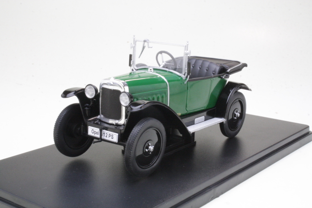 Opel 4/12 PS Laubfrosch Cabriolet 1924, vihreä/musta