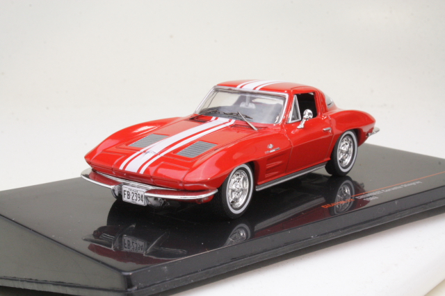 Chevrolet Corvette Stingray 1963, red/white