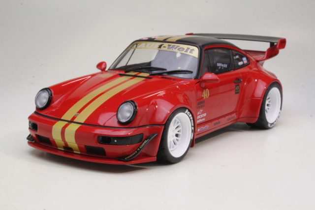 Porsche 911 964 RWB Rauh Welt 2021, red