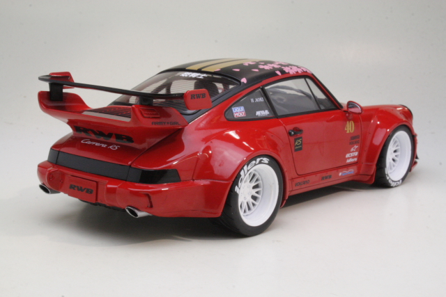 Porsche 911 964 RWB Rauh Welt 2021, red