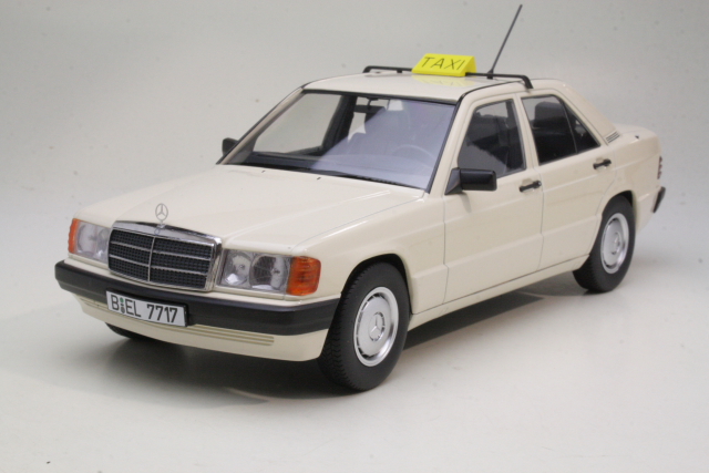 Mercedes 190 (w201) 1993, valkoinen "Taxi Germany"