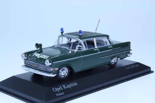 Opel Kapitän P2 1959 Polizei, tummanvihreä
