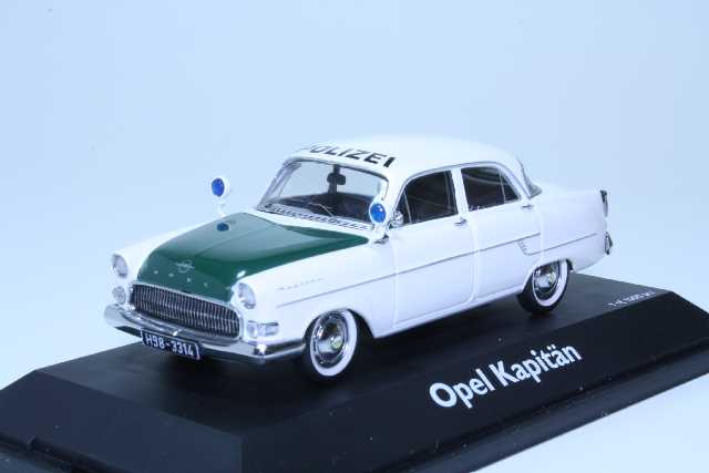 Opel Kapitän 1956 Polizei, white/green