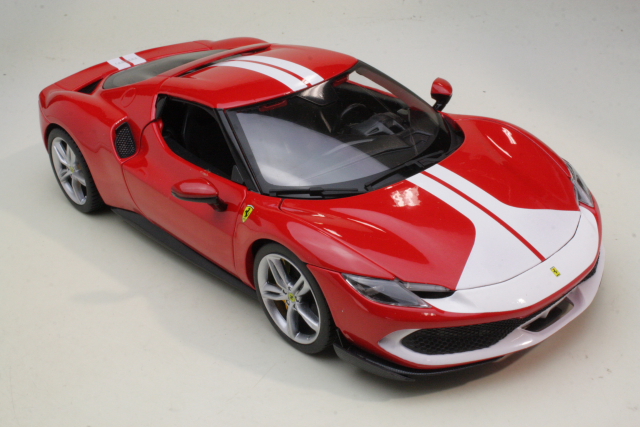 Ferrari 296 GTB 2022, red/white