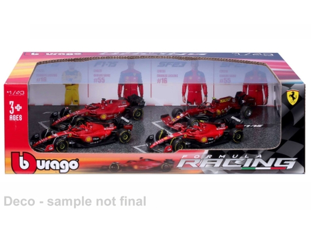 Ferrari 4 car set: 2 x SF-23 & 2 x F1-75