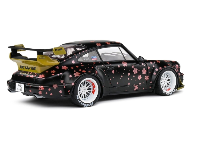 Porsche 911 (964) RWB Bodykit Aoki 2021, musta