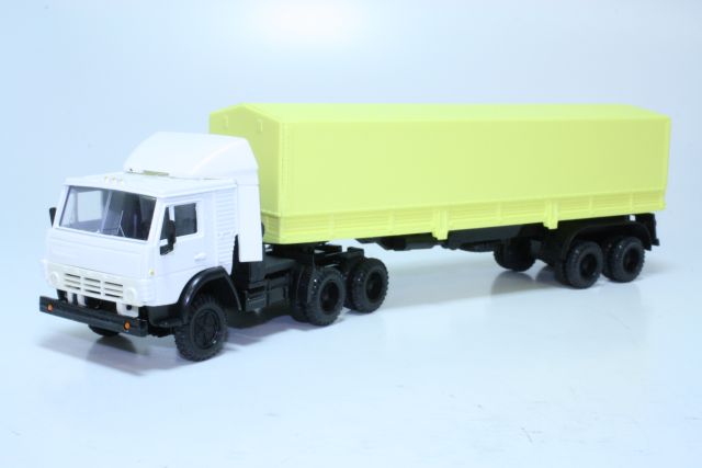 Kamaz 5410 rekka, valkoinen/keltainen