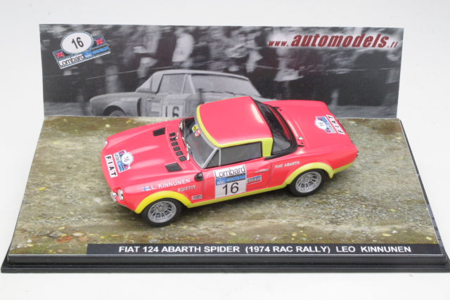Fiat 124 Abarth, RAC 1974, L.Kinnunen, no.16