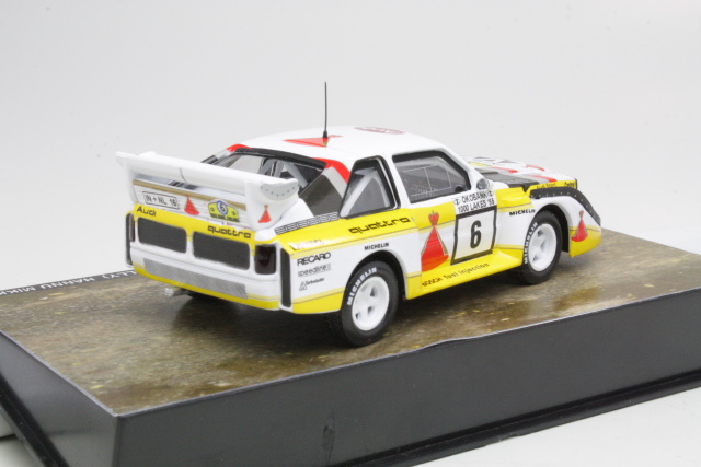 Audi Sport Quattro S1 E2, Finland 1985, H.Mikkola, no.6 - Sulje napsauttamalla kuva