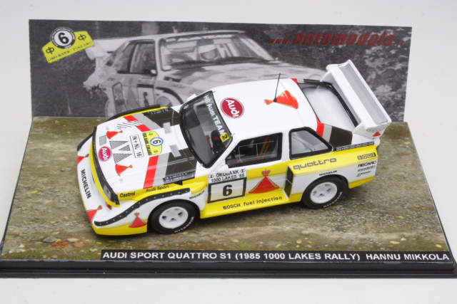 Audi Sport Quattro S1 E2, Finland 1985, H.Mikkola, no.6