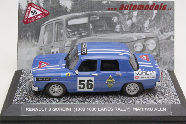 Renault 8 Gordini, Finland 1969, M.Alen, no.56