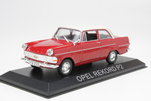 Opel Rekord P2 1962, punainen/kerma