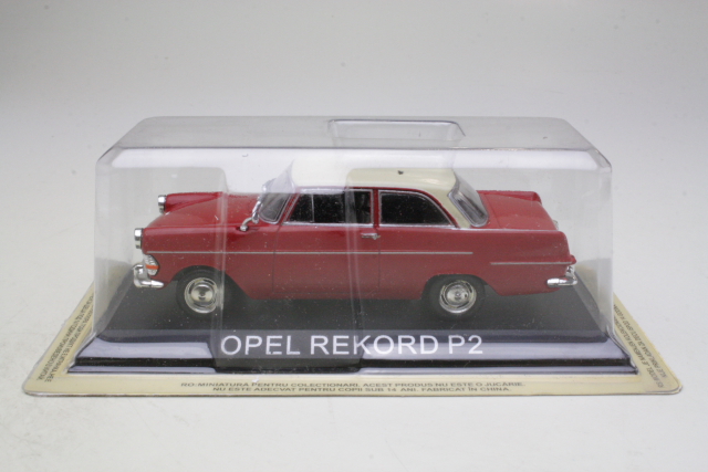 Opel Rekord P2 1962, red/cream