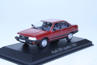 Audi 200 Quattro 1987, tummanpunainen - Sulje napsauttamalla kuva