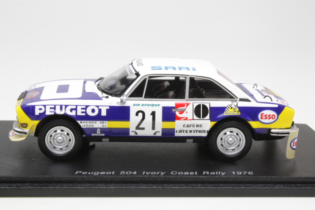 Peugeot 504, 1st. Ivory Coast 1976, T.Makinen, no.21