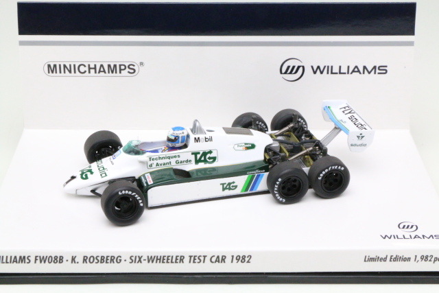 Williams Ford FW08-6W "6-Wheeler" 1982, K.Rosberg - Sulje napsauttamalla kuva