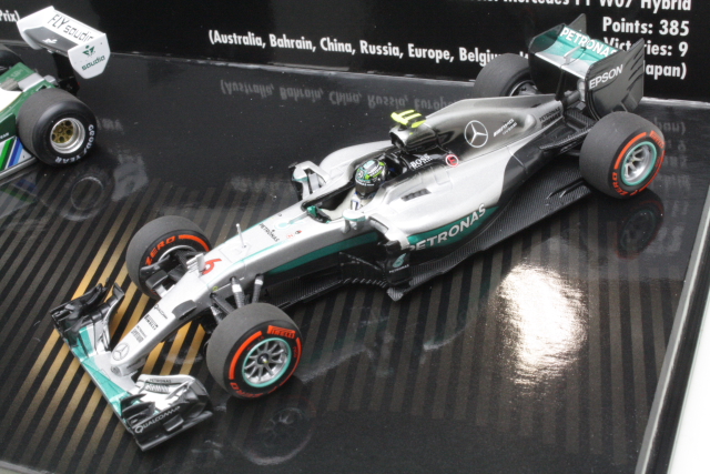 2 Car Set. Williams FW08 1982, Keke / Mercedes W07 2016, Nico