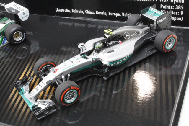 2 Car Set. Williams FW08 1982, Keke / Mercedes W07 2016, Nico - Sulje napsauttamalla kuva