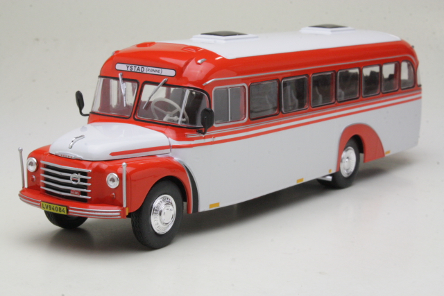 Volvo B375 Bussi 1957, punainen/valkoinen