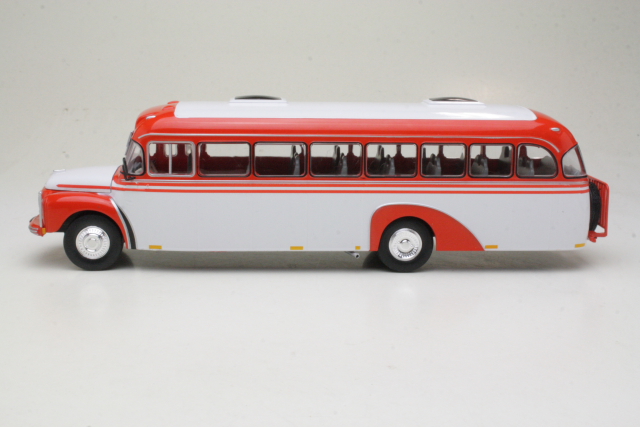 Volvo B375 Bussi 1957, punainen/valkoinen