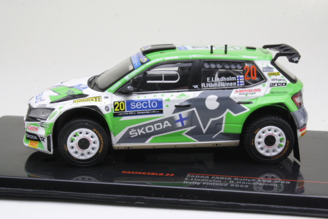 Skoda Fabia Rally2 EVO, Finland 2022, E.Lindholm, no.20