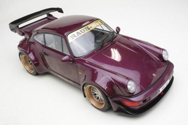 Porsche 911 (964) RWB Hekigioku 2022, tummanpunainen - Sulje napsauttamalla kuva